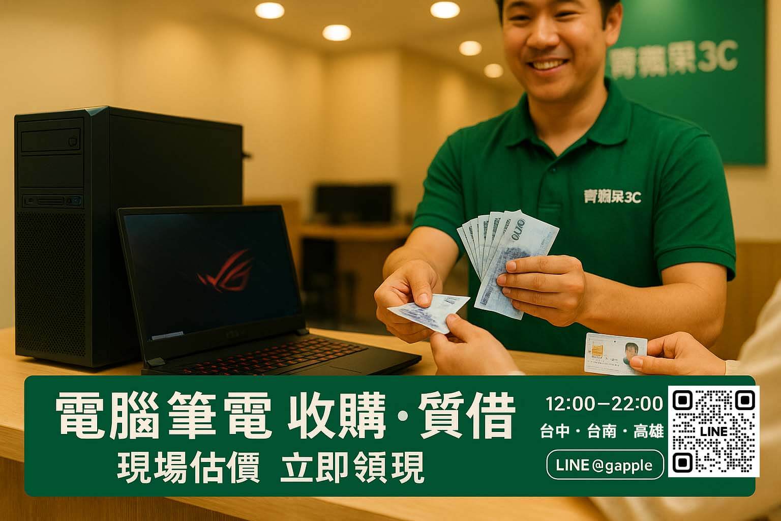 青蘋果3C 電腦筆電 收購與質借首屏｜寄放換現金 vs 賣斷零利息